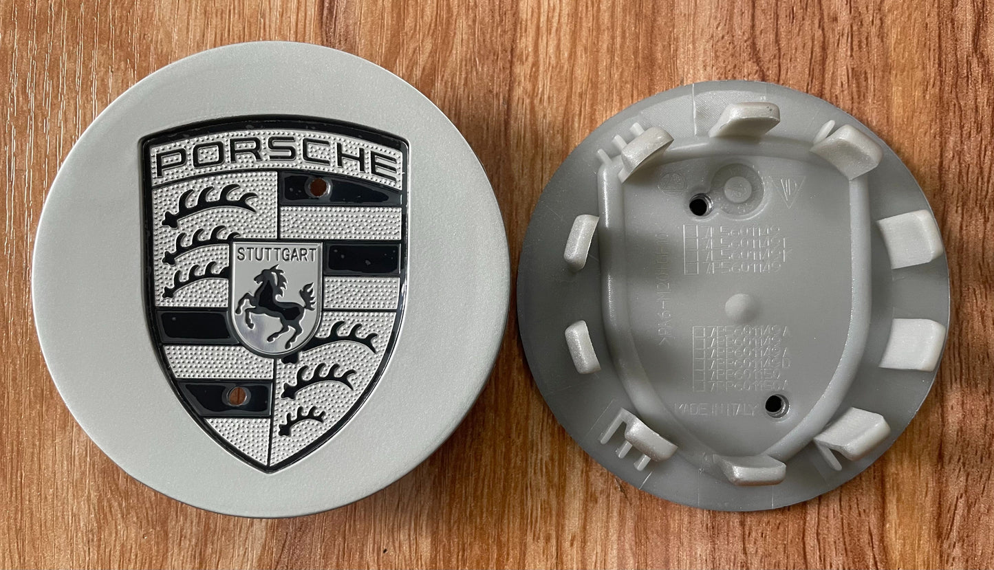 4x Nabendeckel 76mm kompatibel für Porsche Felgen