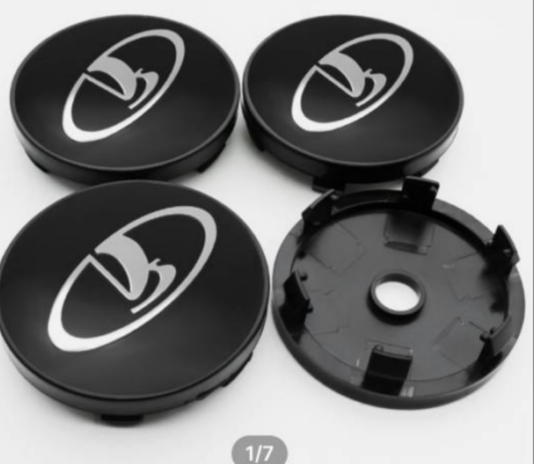 4x Nabendeckel 60mm kompatibel für Lada Felgen