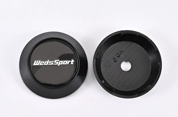 4x Nabendeckel 65mm kompatibel für WedsSport Schwarz