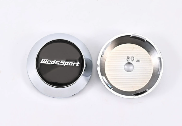 4x Nabendeckel 65mm kompatibel für WedsSport Schwarz Chrom